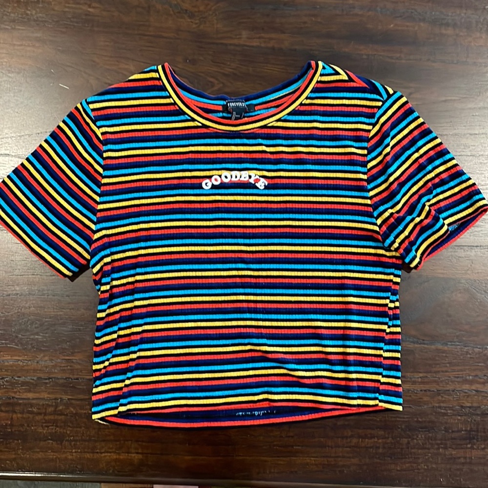 Forever 21 size Large ribbed crop top